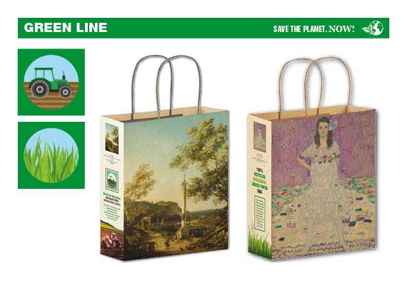 Eco-friendly 100% recycled shopping bags