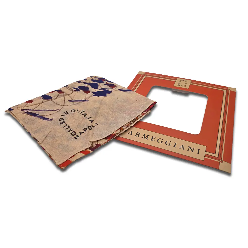 foulard in cotone con astuccio
